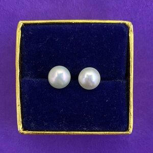 💛 Michael Hill 925 White Pearl Studs | Lustrous & Classic | Designer Staple
